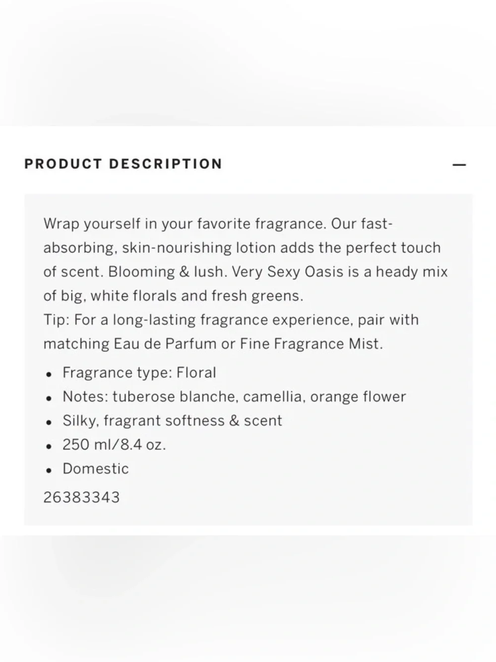 Victoria's Secret VERY SEXY OASIS Fragrance Lotion + Gold Fashion Show Tote Bag